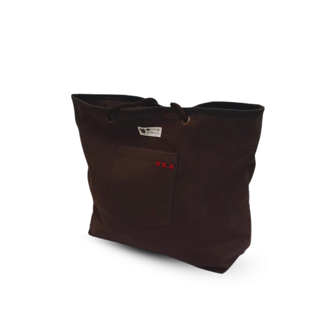 Brown Women Tote Bag - Stylish Canvas Accessory